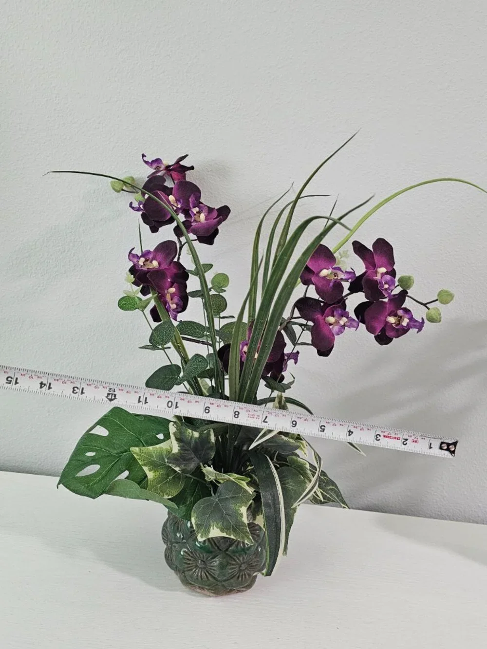 Artificial Orchid Plants Deep Purple - Lot of 2